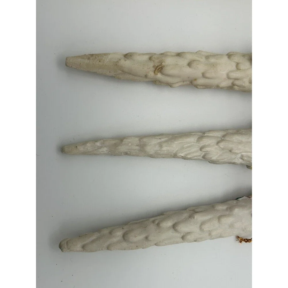Vintage Holiday Snowmen  Set of 3 Icicles Ornament Christmas Decor